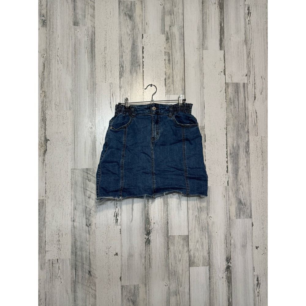 Denim mini skirt